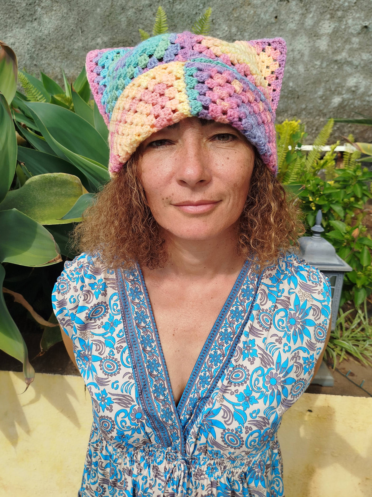 Bonnet à oreille de chat