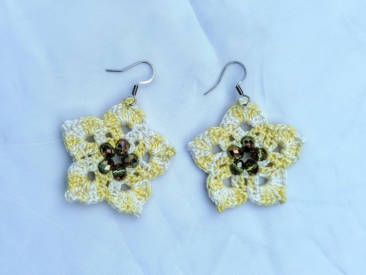 Boucle d'oreille, 5 pétales