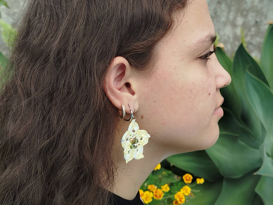 Boucle d'oreille, 5 pétales