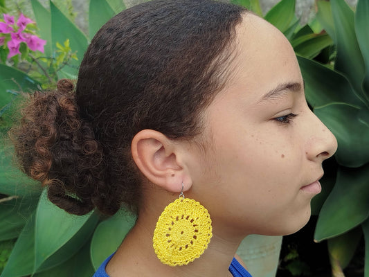 Boucle d'oreille, Grand médaillon