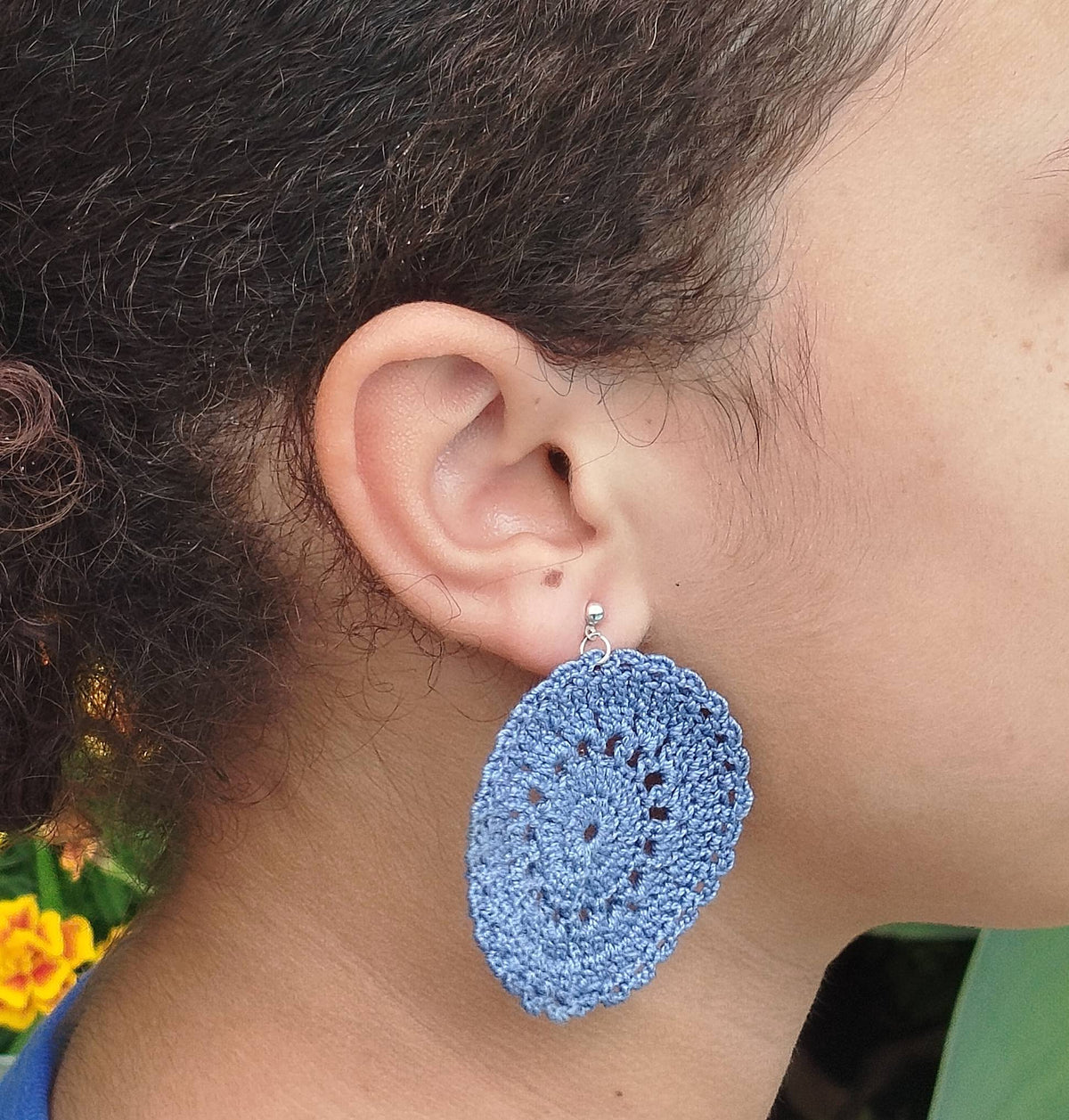 Boucle d'oreille, Grand médaillon