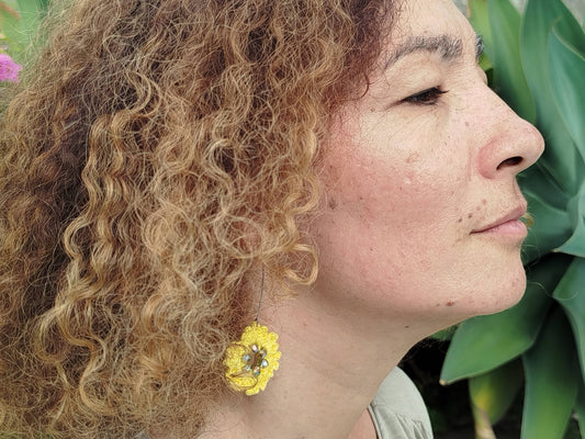 Boucle d'oreille, Tournesol