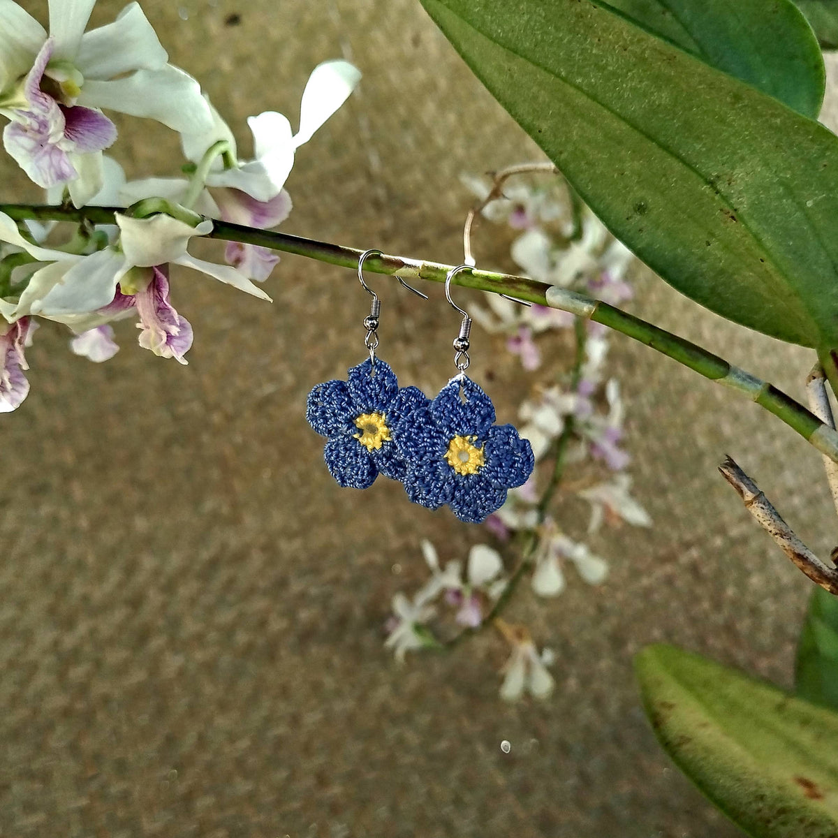 Boucle d'oreille, Myosotis