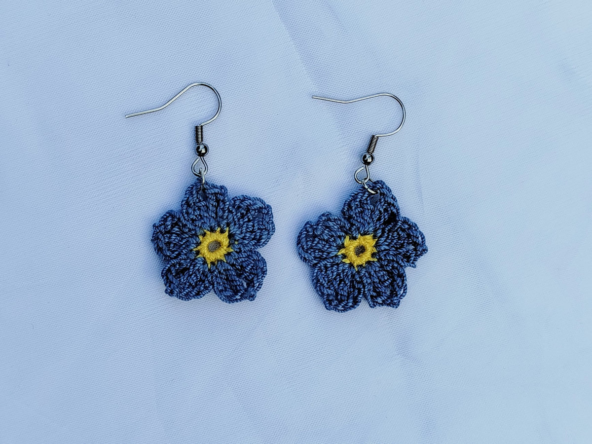 Boucle d'oreille, Myosotis