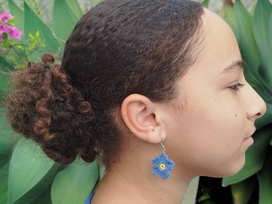 Boucle d'oreille, Myosotis