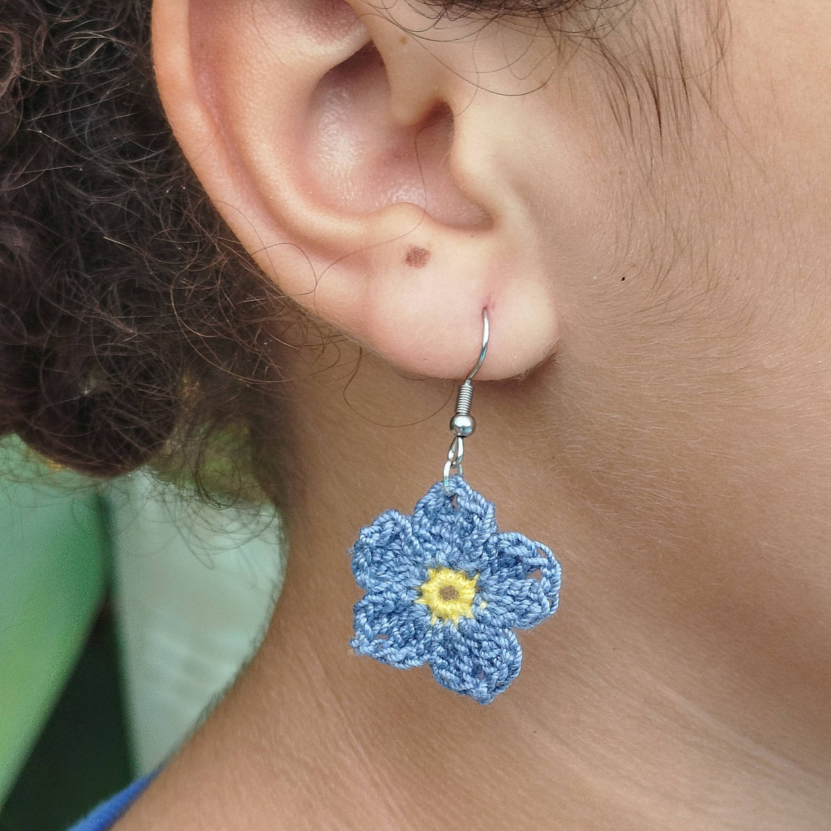Boucle d'oreille, Myosotis