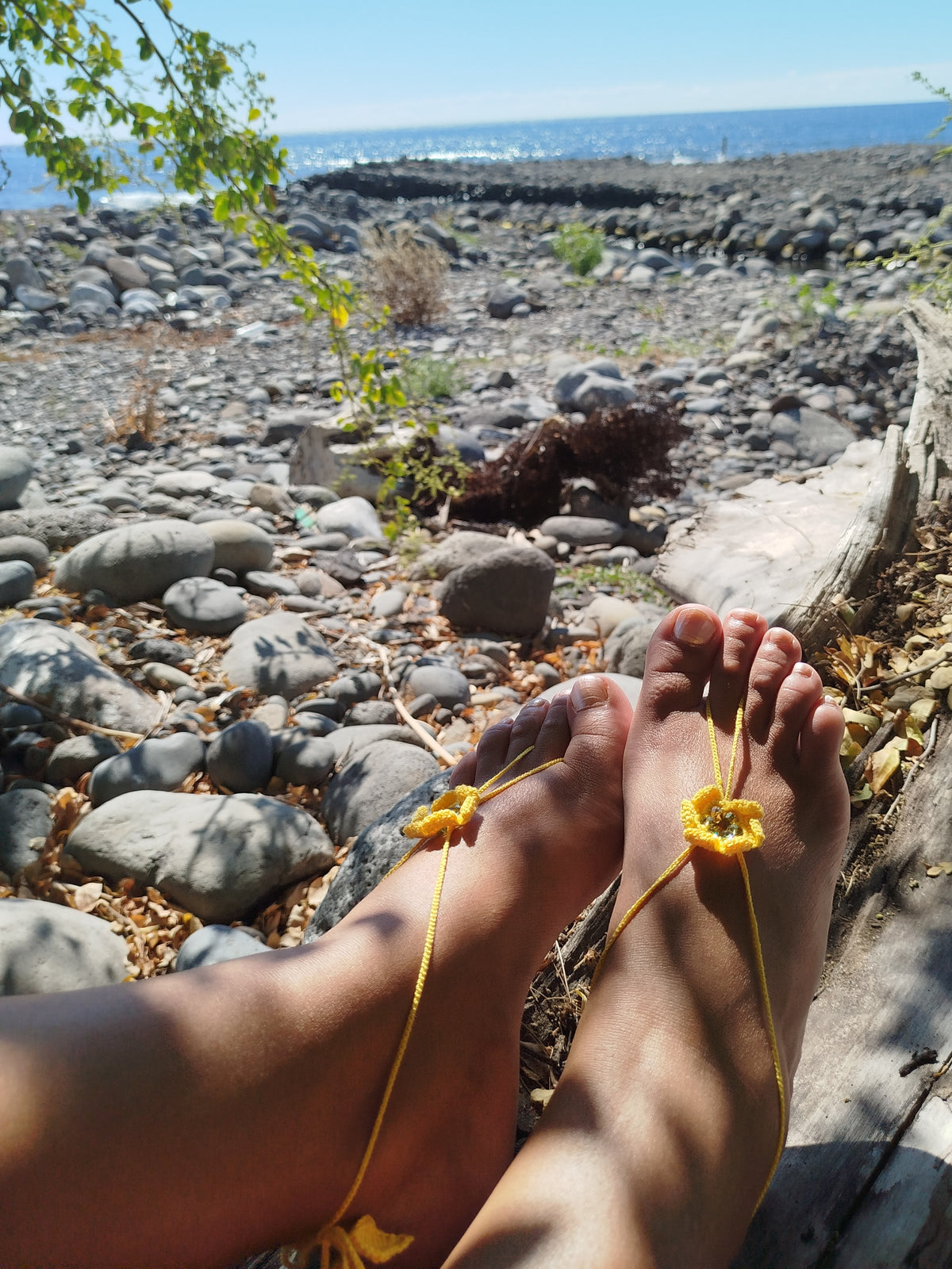 Sandale pieds nus
