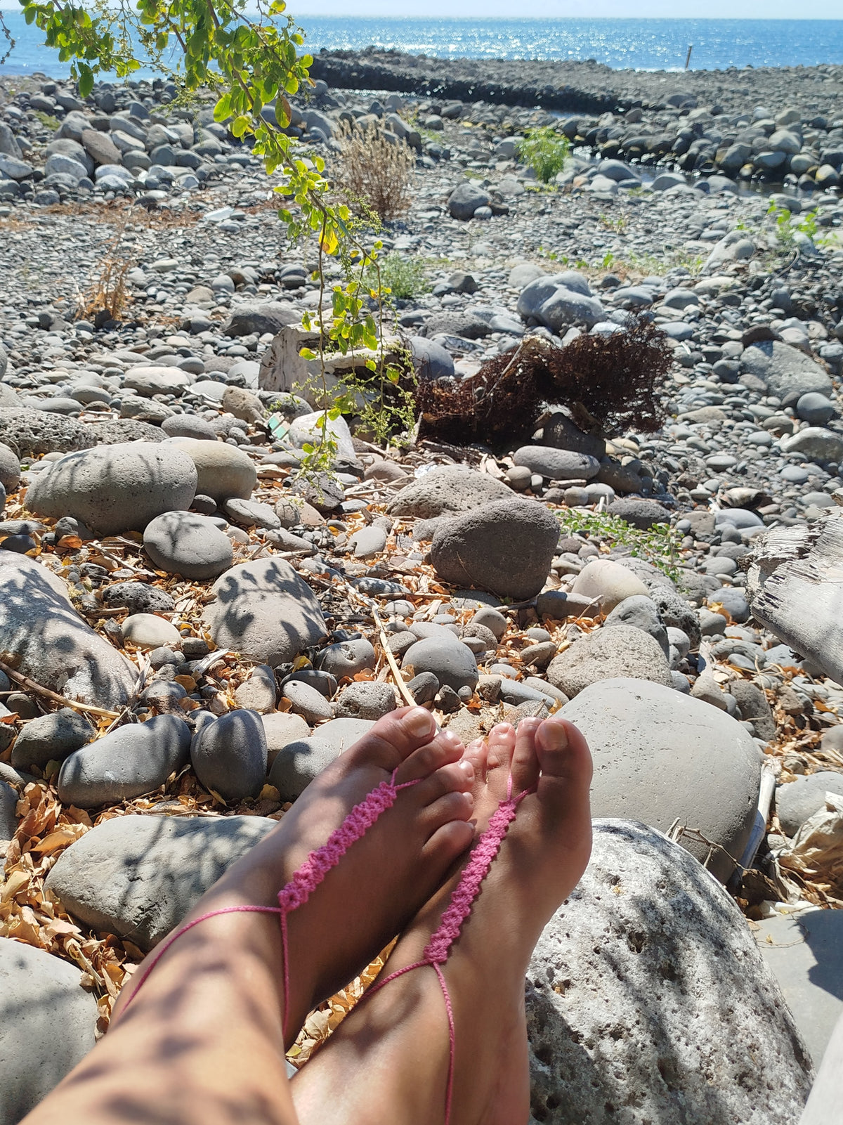 Sandale pieds nus