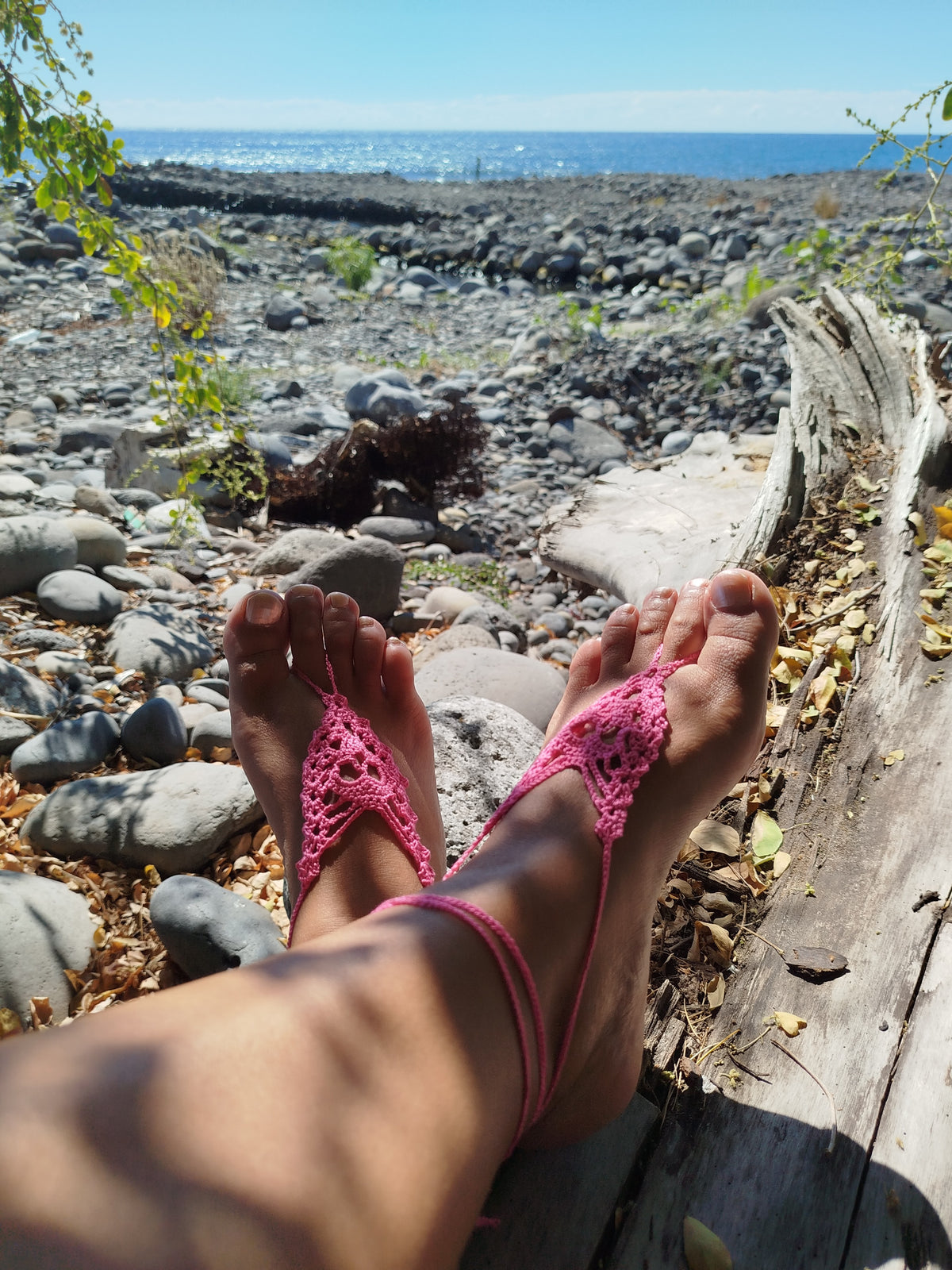 Sandale pieds nus