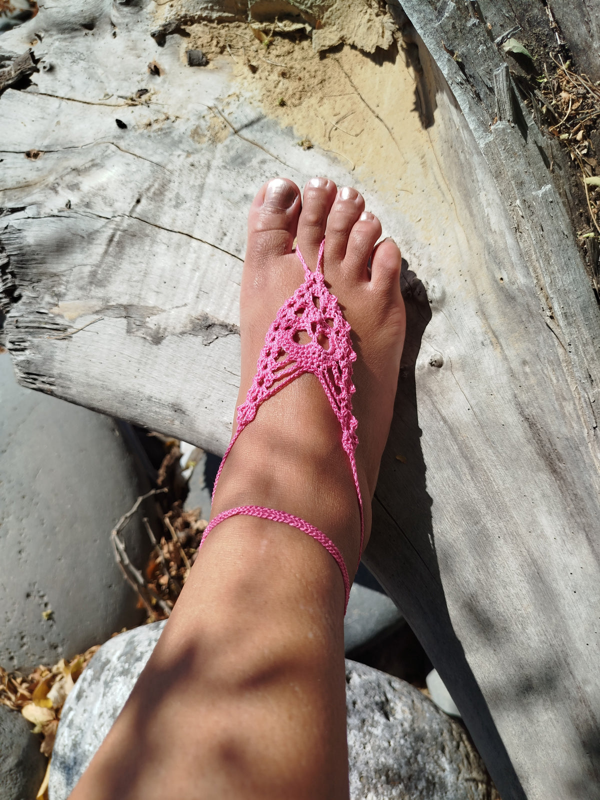 Sandale pieds nus